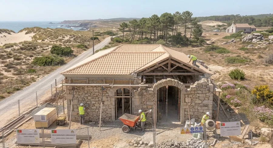 Reabilitação estrutural de casa de pedra, Porto