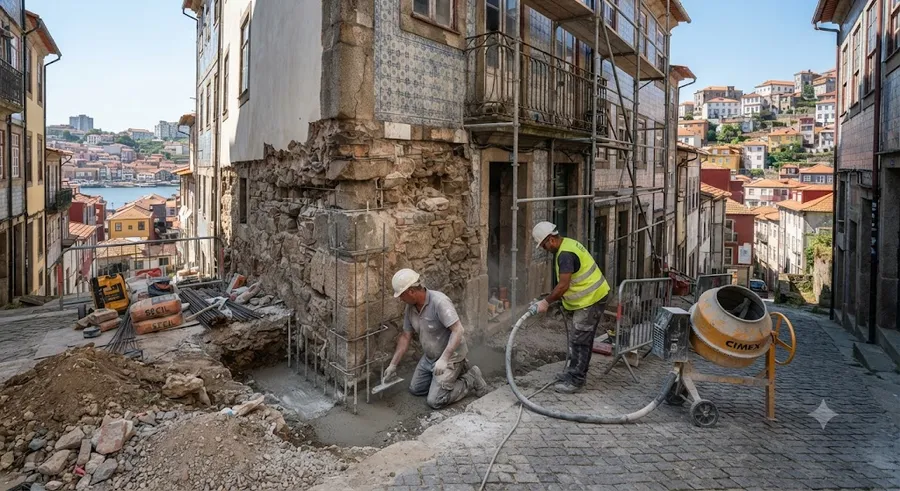 Reforço estrutural de fundações, Porto